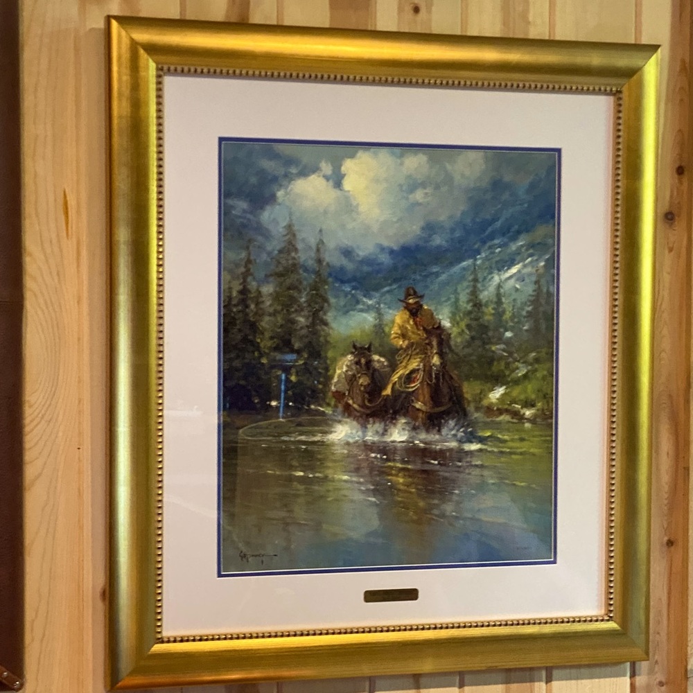 G Harvey Early Spring Crossing Framed
